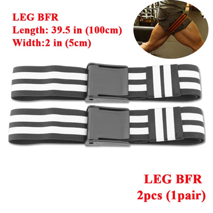 BFR Fitness Occlusion Bands Weight Bodybuilding Blood Flow Restriction Bands Arm Leg Wraps Fast Muscle Growth Gym Equipment