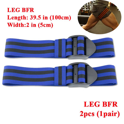 BFR Fitness Occlusion Bands Weight Bodybuilding Blood Flow Restriction Bands Arm Leg Wraps Fast Muscle Growth Gym Equipment