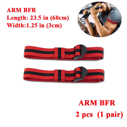 BFR Fitness Occlusion Bands Weight Bodybuilding Blood Flow Restriction Bands Arm Leg Wraps Fast Muscle Growth Gym Equipment