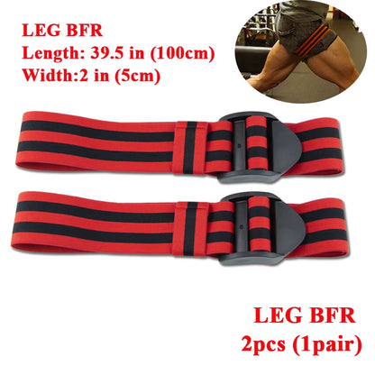 BFR Fitness Occlusion Bands Weight Bodybuilding Blood Flow Restriction Bands Arm Leg Wraps Fast Muscle Growth Gym Equipment